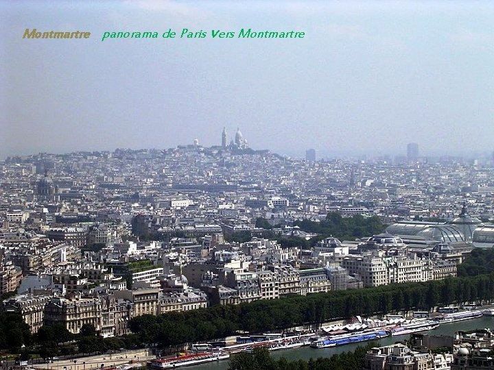 Montmartre panorama de Paris vers Montmartre 