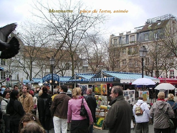 Montmartre place du Tertre, animée 