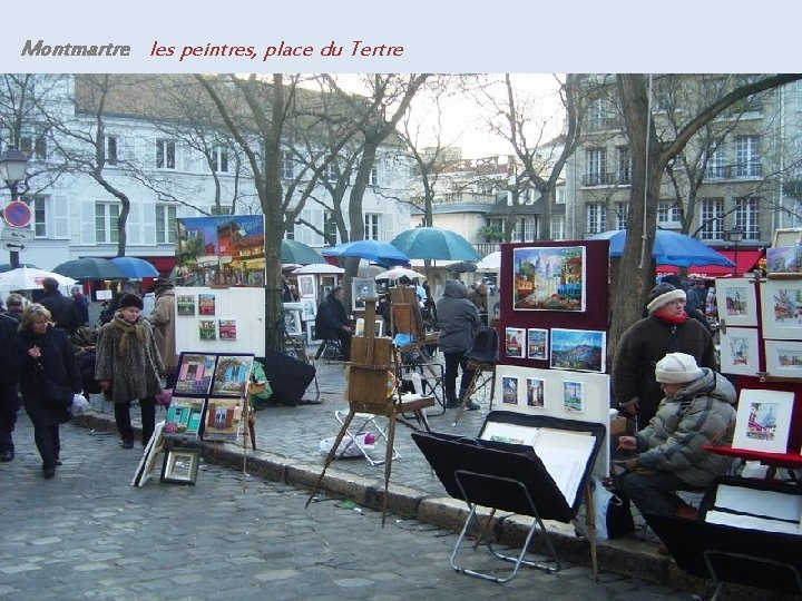 Montmartre les peintres, place du Tertre 