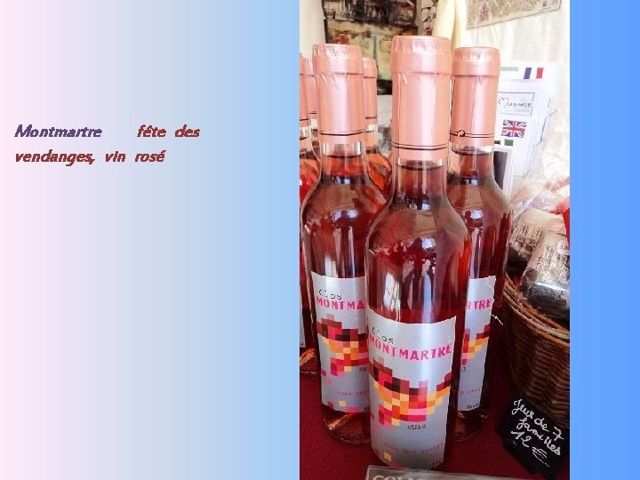 Montmartre fête des vendanges, vin rosé 