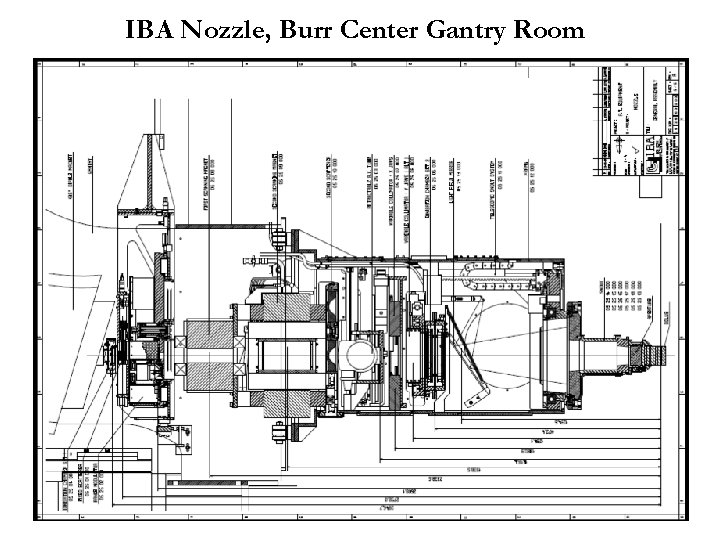 IBA Nozzle, Burr Center Gantry Room 