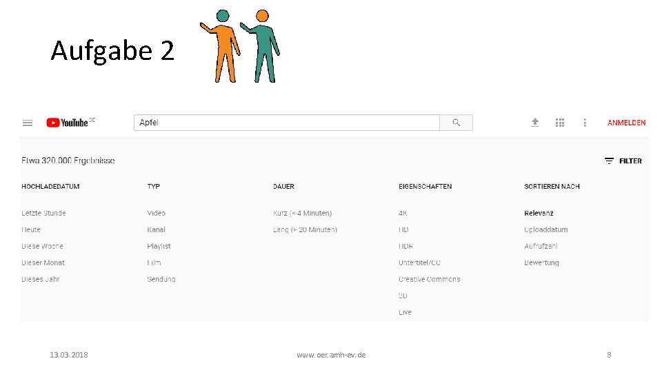 Aufgabe 2 13. 03. 2018 www. oer. amh-ev. de 8 Aufgabe 2 13. 03. 2018 www. oer. amh-ev. de 8
