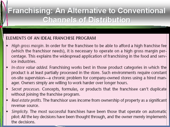 Franchising: An Alternative to Conventional Channels of Distribution Mc. Graw-Hill/Irwin © 2009 The Mc.