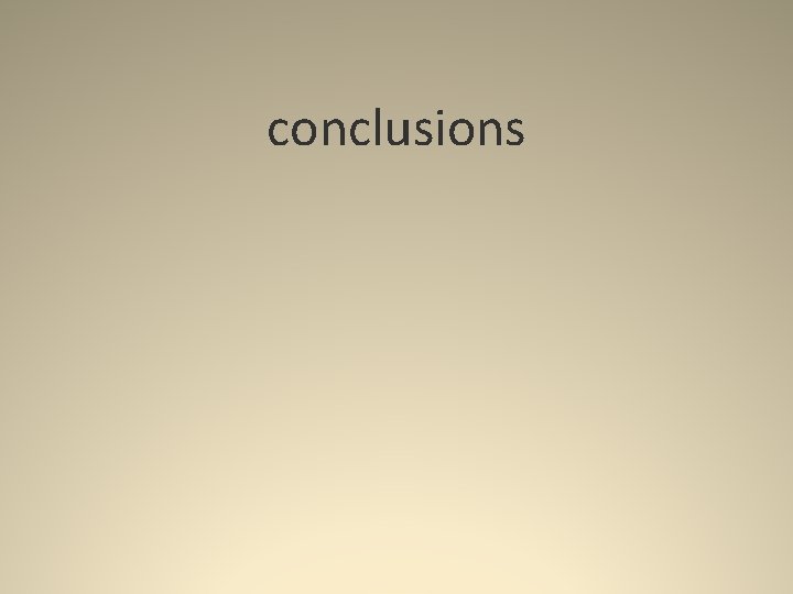 conclusions 