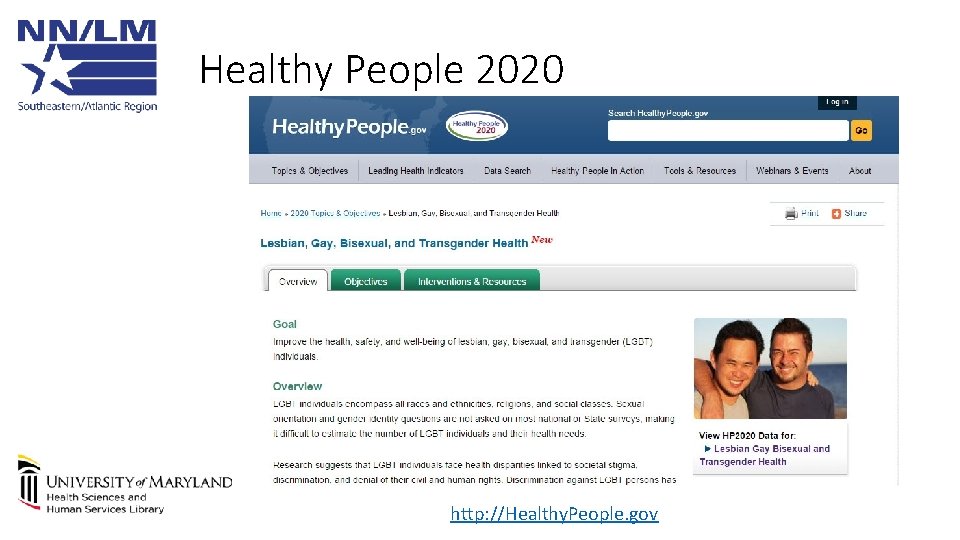 Healthy People 2020 http: //Healthy. People. gov 