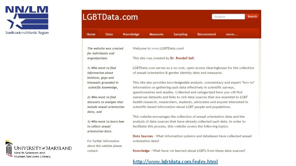 LGBTData. com http: //www. lgbtdata. com/index. html 
