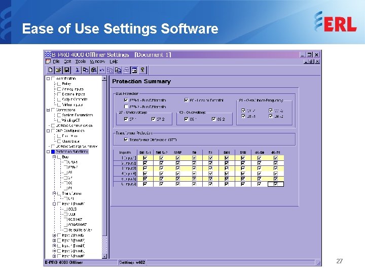 Ease of Use Settings Software 27 