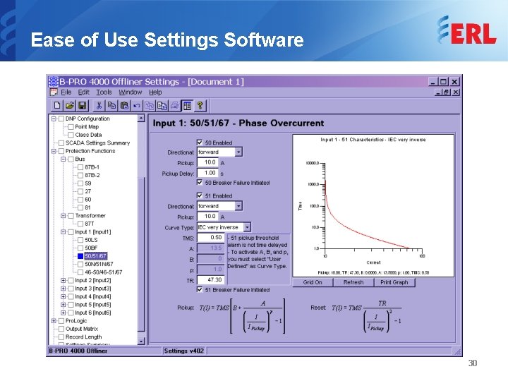 Ease of Use Settings Software 30 