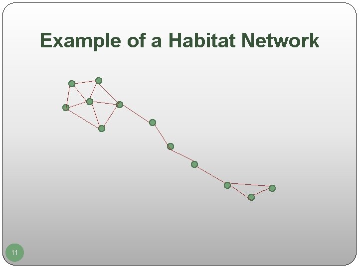 Example of a Habitat Network 11 