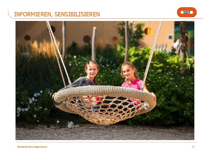 INFORMIEREN, SENSIBILISIEREN Biodiversität bei Losinger Marazzi 17 
