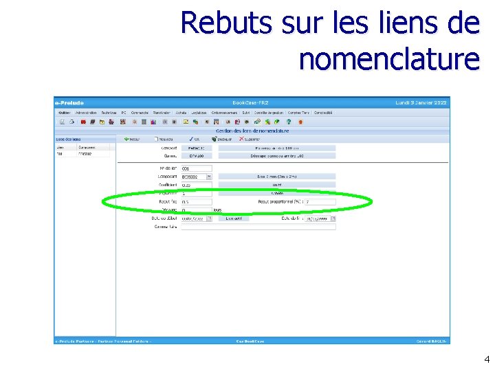 Rebuts sur les liens de nomenclature 4 