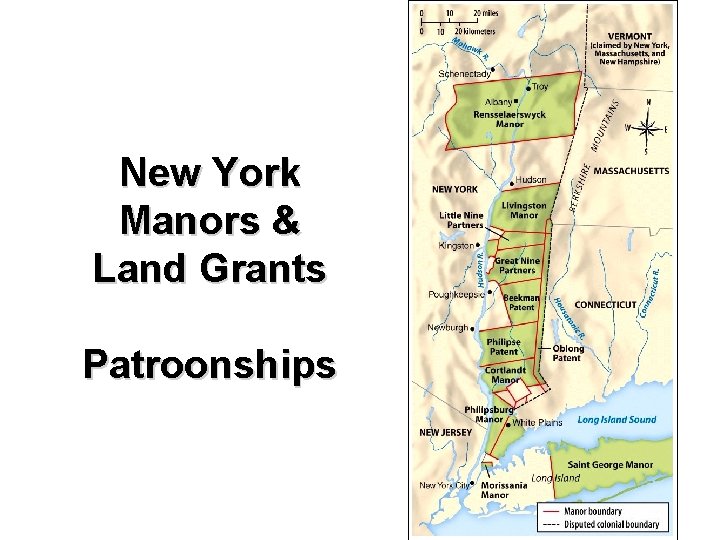 New York Manors & Land Grants Patroonships 