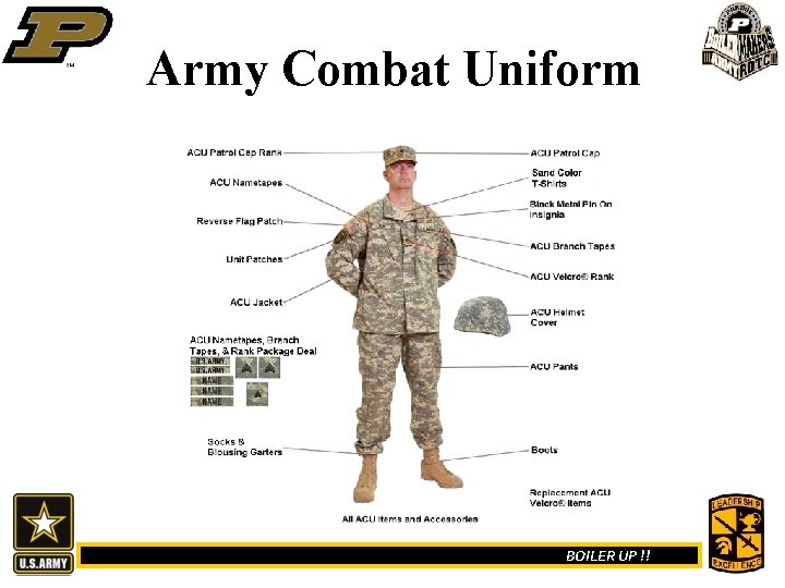 Army Combat Uniform BOILER UP !! 