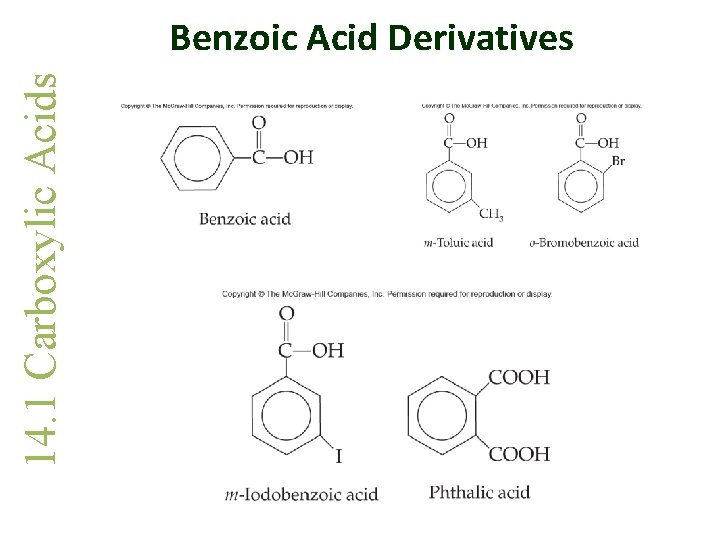 14. 1 Carboxylic Acids Benzoic Acid Derivatives 