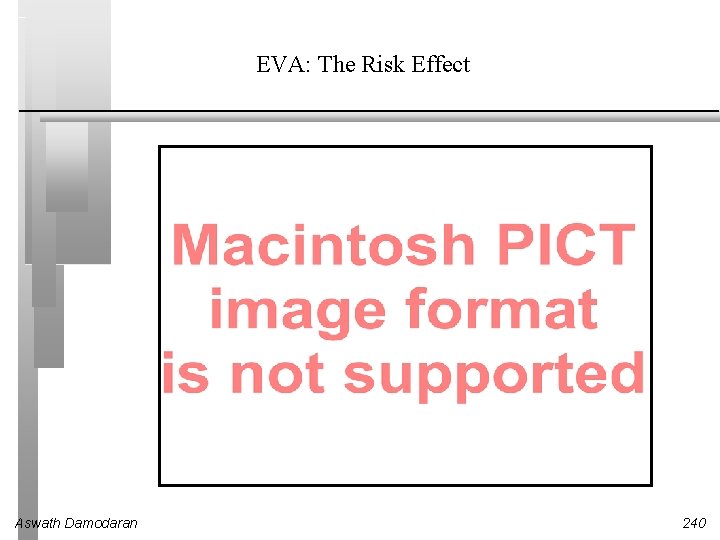 EVA: The Risk Effect Aswath Damodaran 240 