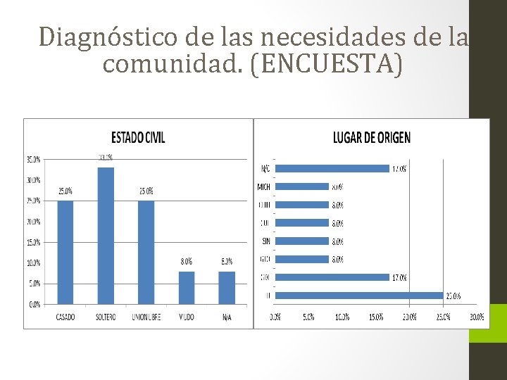 Diagnóstico de las necesidades de la comunidad. (ENCUESTA) 