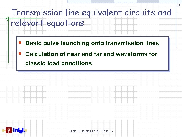 Transmission line equivalent circuits and relevant equations § Basic pulse launching onto transmission lines