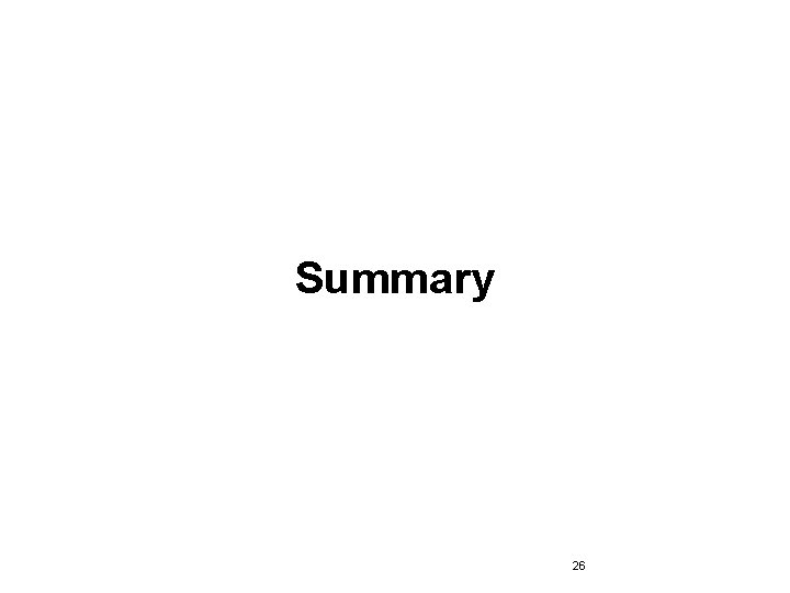 Summary 26 