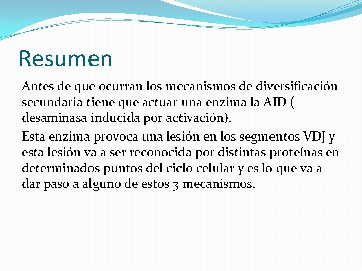 Resumen Antes de que ocurran los mecanismos de diversificación secundaria tiene que actuar una