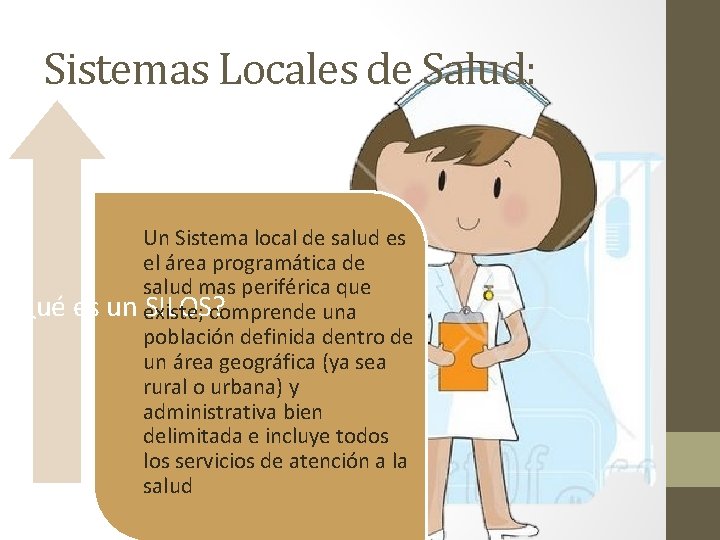 Sistemas Locales de Salud: Un Sistema local de salud es el área programática de