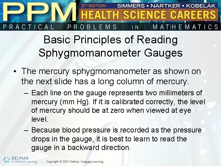 Unit 31 Sphygmomanometer Gauges Basic Principles of Reading