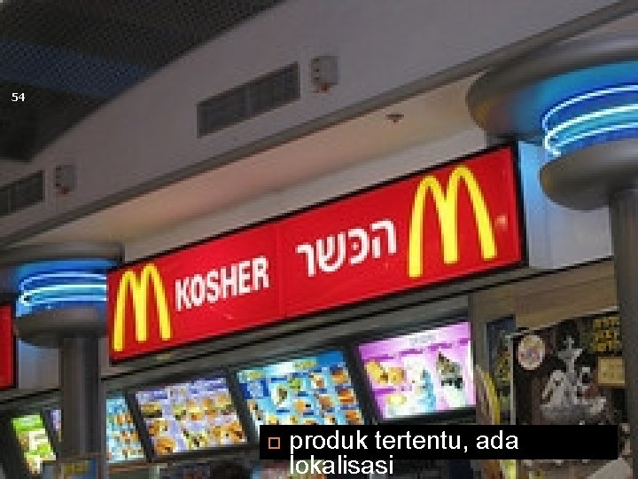 54 produk tertentu, ada lokalisasi 