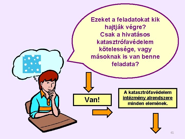 Ezeket a feladatokat kik hajtják végre? Csak a hivatásos katasztrófavédelem kötelessége, vagy másoknak is