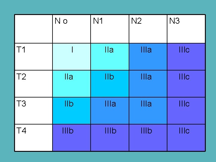 No N 1 N 2 N 3 T 1 I IIa IIIc T 2
