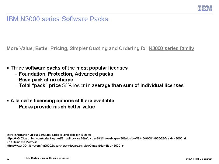 IBM N 3000 series Software Packs More Value, Better Pricing, Simpler Quoting and Ordering