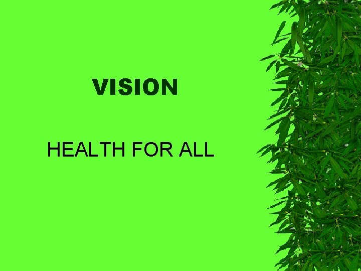 VISION HEALTH FOR ALL 