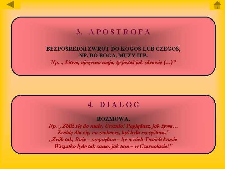 3. A P O S T R O F A BEZPOŚREDNI ZWROT DO KOGOŚ