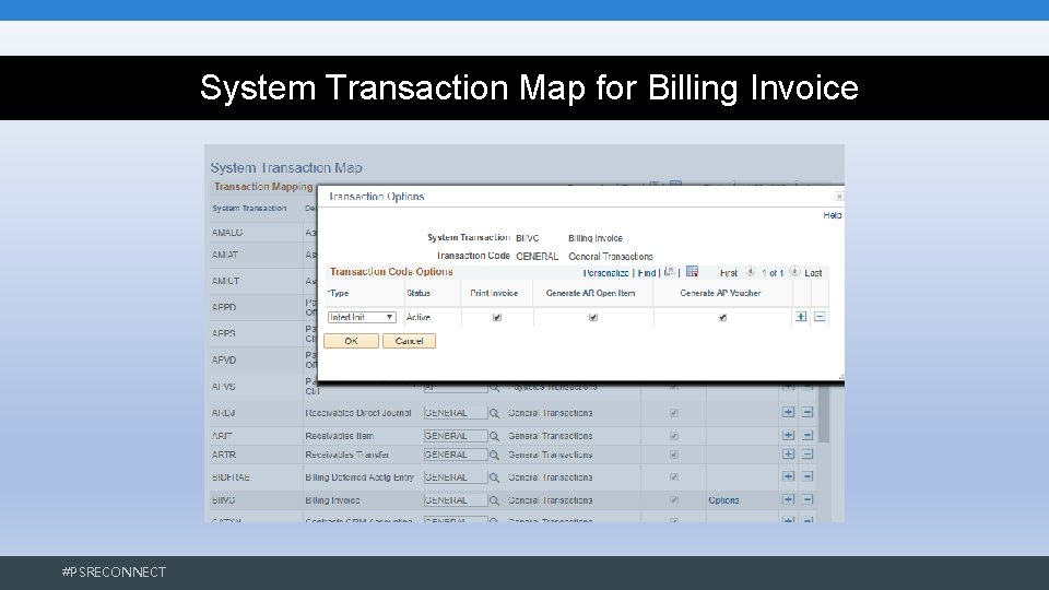 System Transaction Map for Billing Invoice #PSRECONNECT System Transaction Map for Billing Invoice #PSRECONNECT