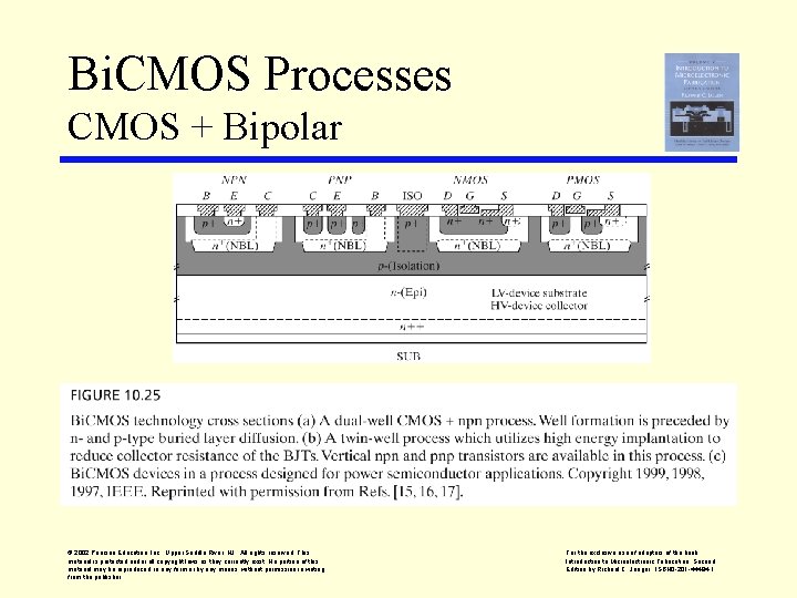 Bi. CMOS Processes CMOS + Bipolar © 2002 Pearson Education, Inc. , Upper Saddle