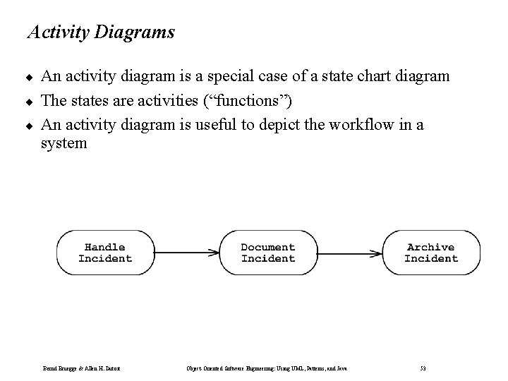Activity Diagrams ¨ ¨ ¨ An activity diagram is a special case of a Activity Diagrams ¨ ¨ ¨ An activity diagram is a special case of a