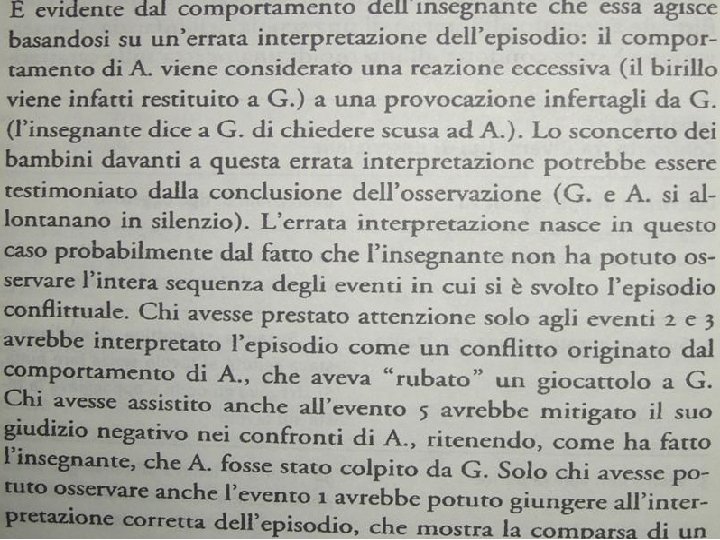 Laura D’Odorico Rosalinda Cassibba, Osservare per educare, Carocci, pag. 14 