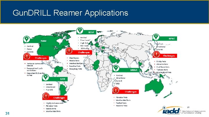 Gun. DRILL Reamer Applications 31 