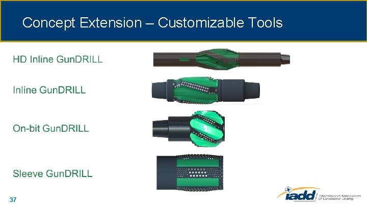 Concept Extension – Customizable Tools 37 