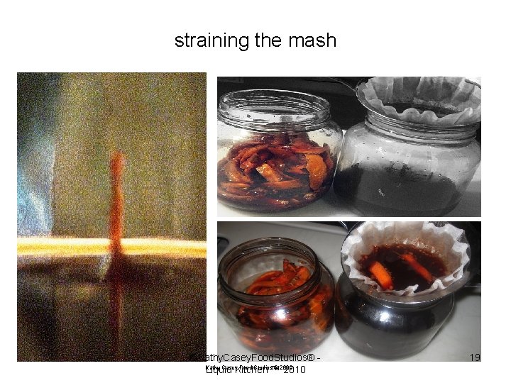 straining the mash ©Kathy. Casey. Food. Studios® Kathy Casey Food Studios ® 2009 Liquid