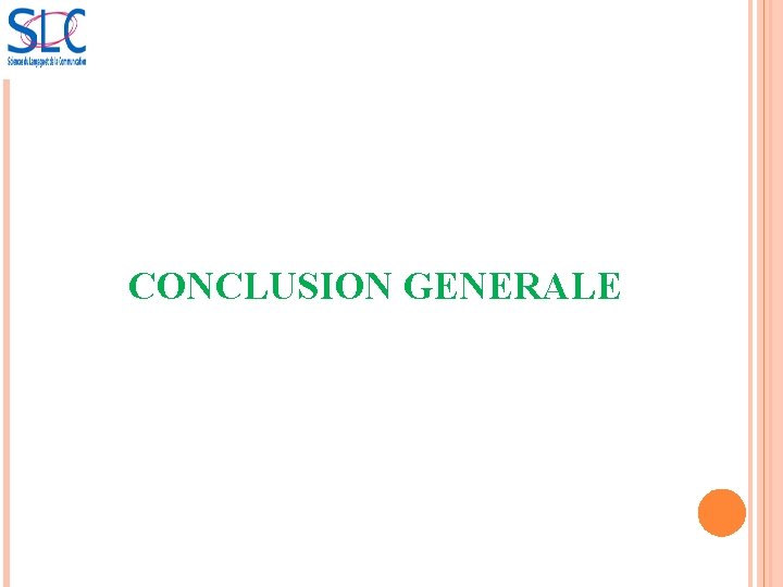 CONCLUSION GENERALE 