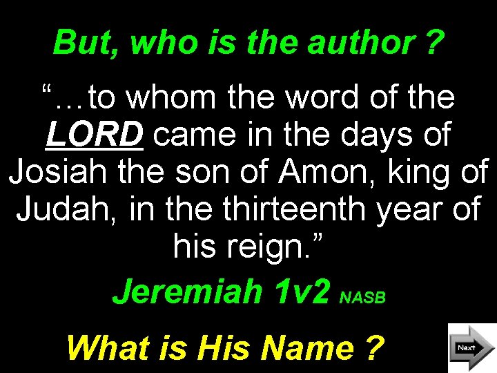 But, who is the author ? “…to whom the word of the LORD came