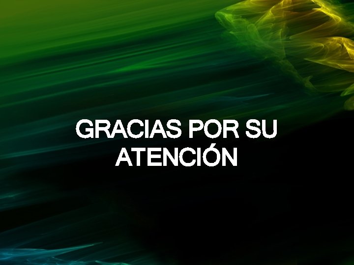 GRACIAS POR SU ATENCIÓN 