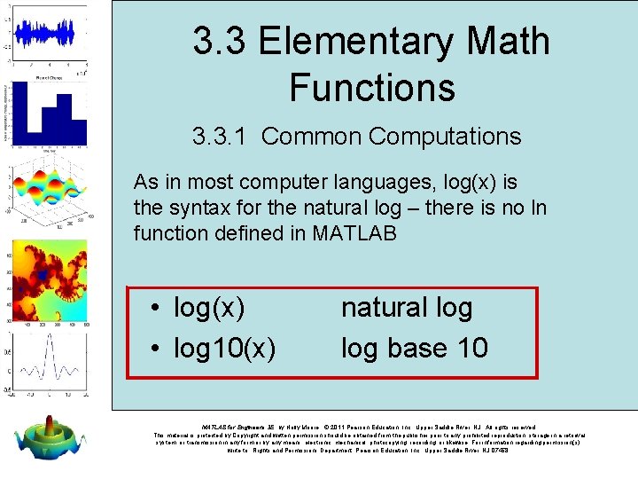 3. 3 Elementary Math Functions 3. 3. 1 Common Computations As • inabs(x) most