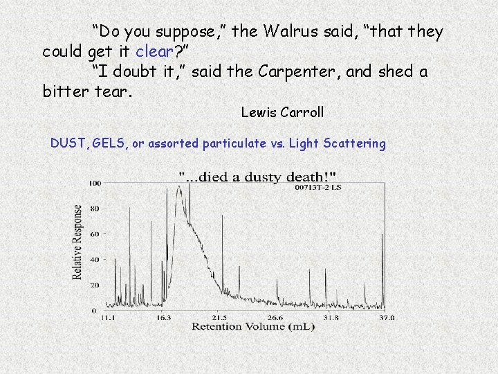 “Do you suppose, ” the Walrus said, “that they could get it clear? ”