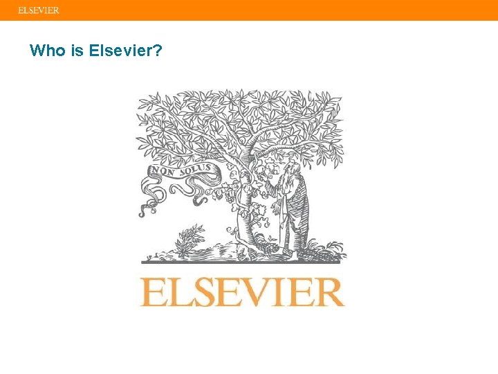 Who is Elsevier? 