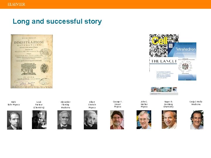 Long and successful story Niels Bohr Physics Louis Pasteur (Chemistry) 4 Alexander Fleming Medicine