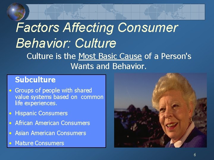 Factors Affecting Consumer Behavior: Culture is the Most Basic Cause of a Person's Wants