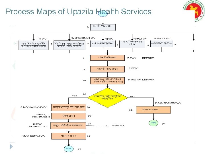 Process Maps of Upazila Health Services 