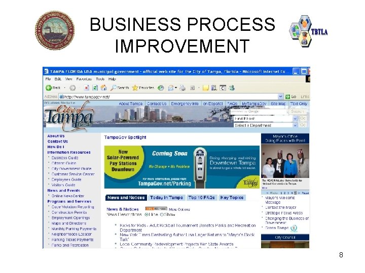 BUSINESS PROCESS IMPROVEMENT 8 