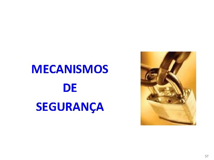 MECANISMOS DE SEGURANÇA 57 