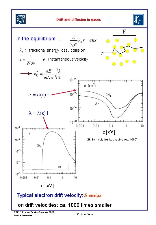 Drift and diffusion in gases in the equilibrium. . . fractional energy loss /
